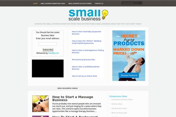 smallscalebusiness.com site used Aggregate
