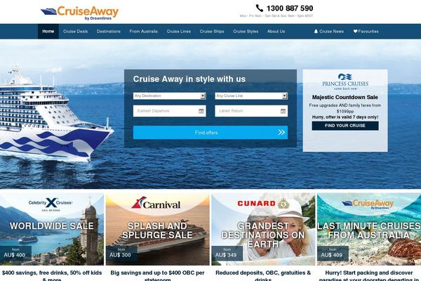 smallshipcruises.com.au site used Cruiseaway