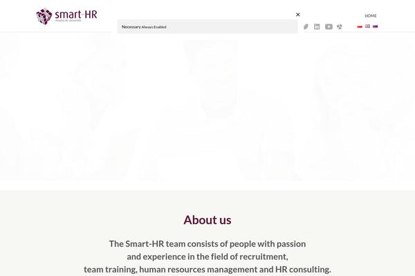 smart-hr.pl site used Jobify-child