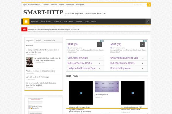 Sahifa theme site design template sample
