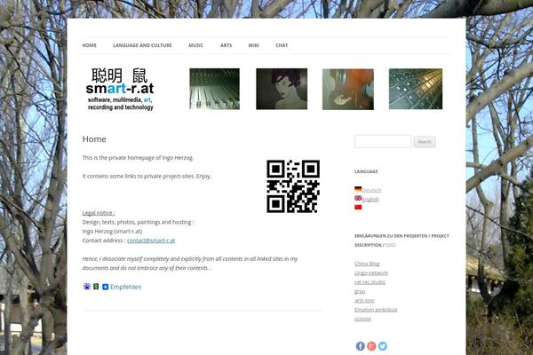 Site using Crafty Social Buttons plugin