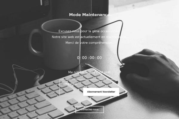 Site using WP Maintenance Mode plugin