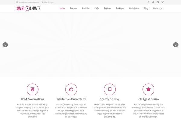 Impreza theme site design template sample