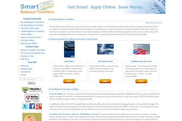 smartbalancetransfers.com site used Blog Prime