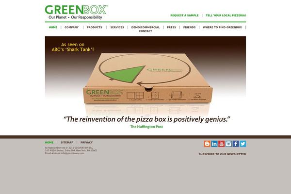 Greenbox theme site design template sample