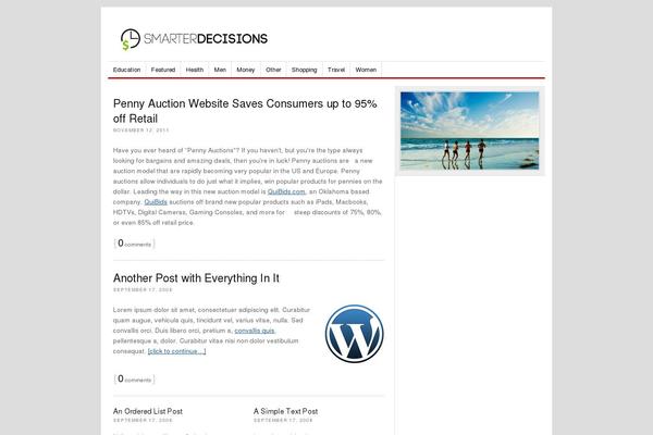 WordPress website example screenshot