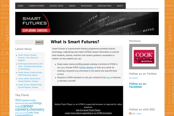 smartfutures.ie site used Pilcrow-child
