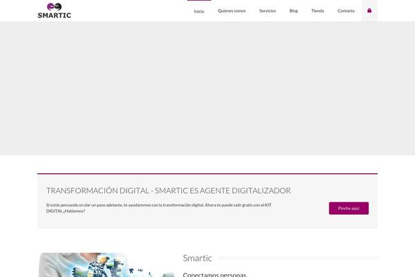 Smartic theme site design template sample