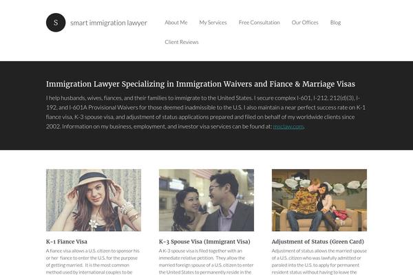 smartimmigrationlawyer.com site used Modern Portfolio
