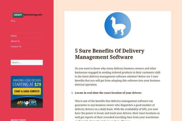 WordPress website example screenshot