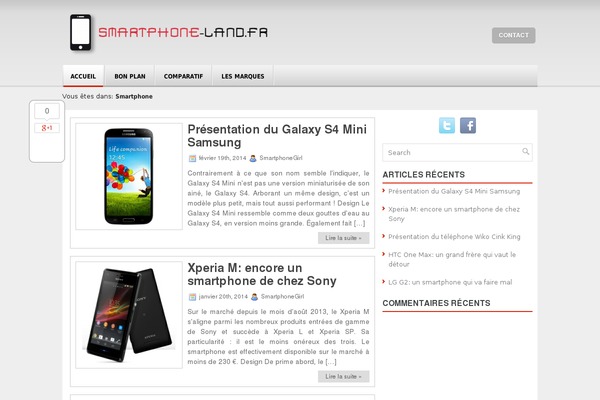 smartphone-land.fr site used Pleased