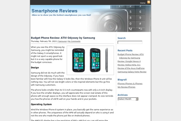 smartphone-reviews.net site used Smartphone