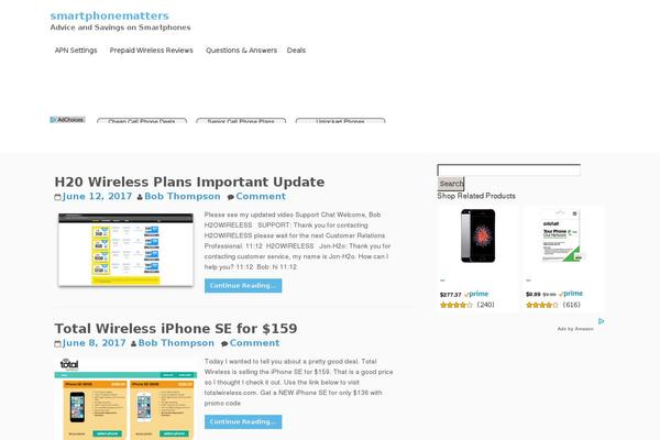 smartphonematters.com site used Flat Responsive