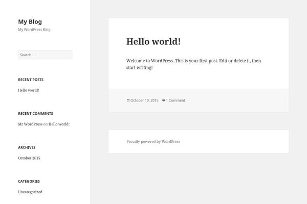 WordPress website example screenshot