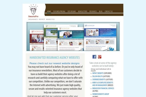 smartsinsurancewebsites.com site used Smarts-websites