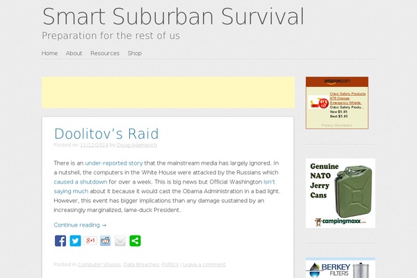 smartsuburbansurvival.com site used SemPress