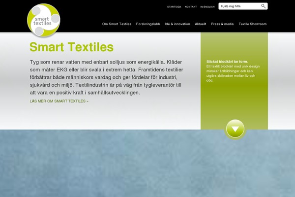 smarttextiles.se site used Smarttextiles