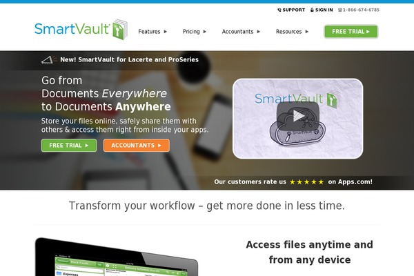 smartvault.com site used Smartvault-wordpress-website