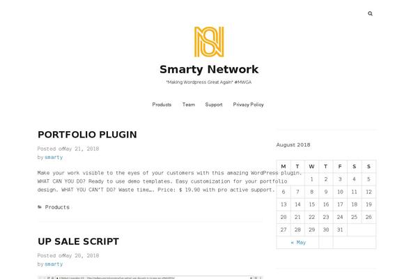 WordPress website example screenshot