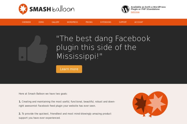 smashballoon.com site used Smashballoon