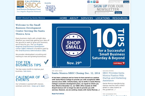 smcsbdc.org site used Sbdc