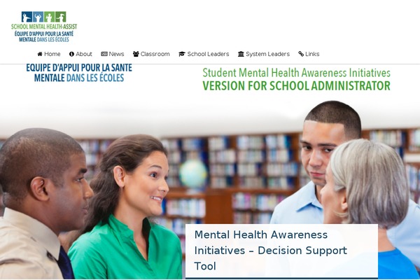smh-assist.ca site used School-mental-health-ontario