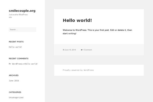 WordPress website example screenshot