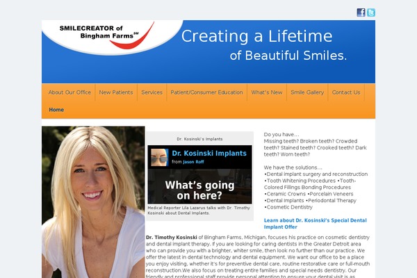 smilecreator.net site used Goframe-child