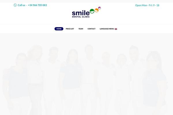 Dental theme site design template sample
