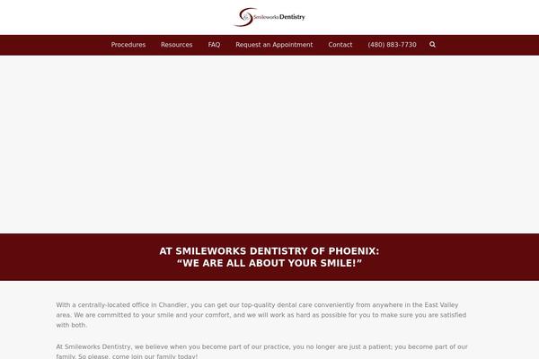 WordPress website example screenshot
