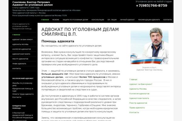 WordPress website example screenshot