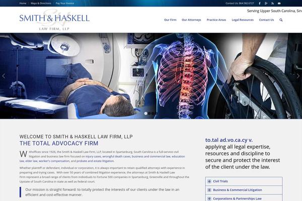 WordPress website example screenshot