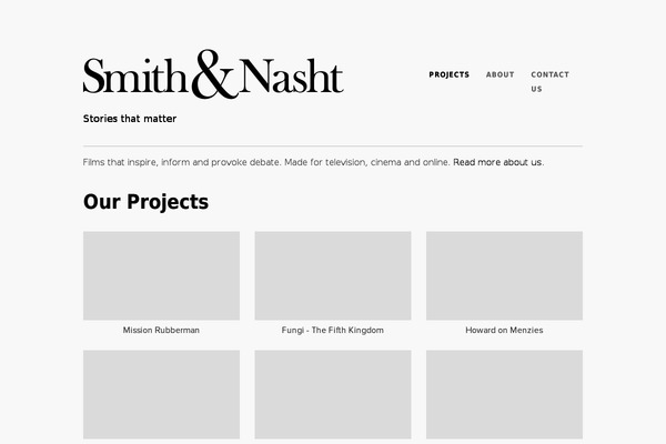 smithandnasht.com site used Sans