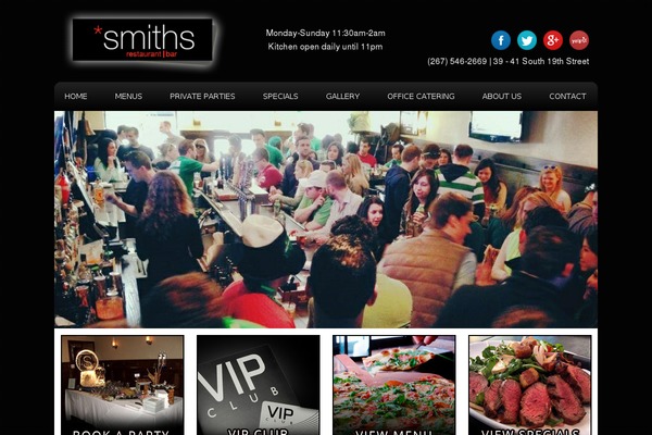 smiths-restaurant.com site used Blank-theme