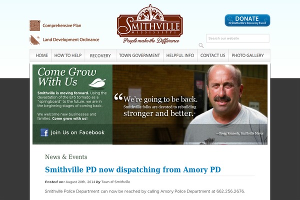 WordPress website example screenshot
