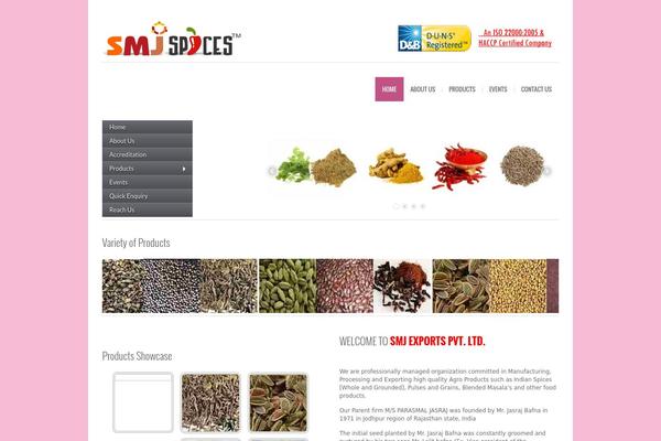 smjspices.com site used Smjspices