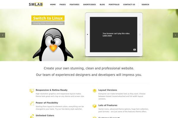 smlab.it site used Kickstart