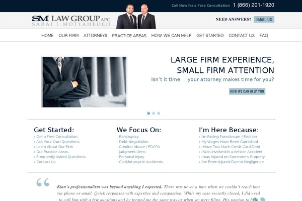 smlawca.com site used Sm-lawgroup-theme