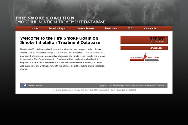 smokeinhalationdatabase.org site used Fsc