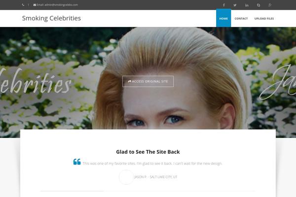 Calypso theme site design template sample