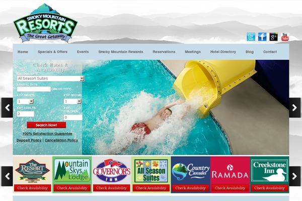 smokymountainresorts.com site used Smr