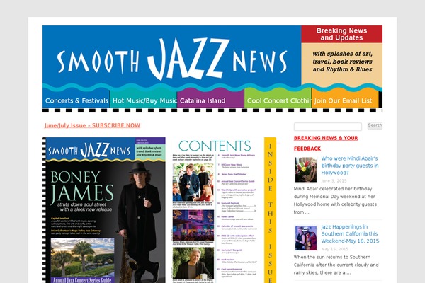 smoothjazznews.com site used Sjn