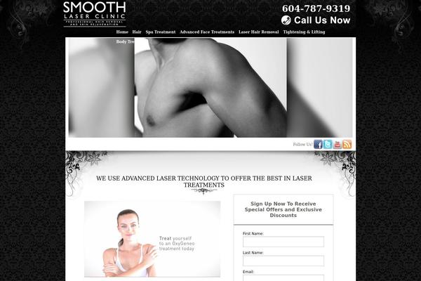 Smooth theme site design template sample