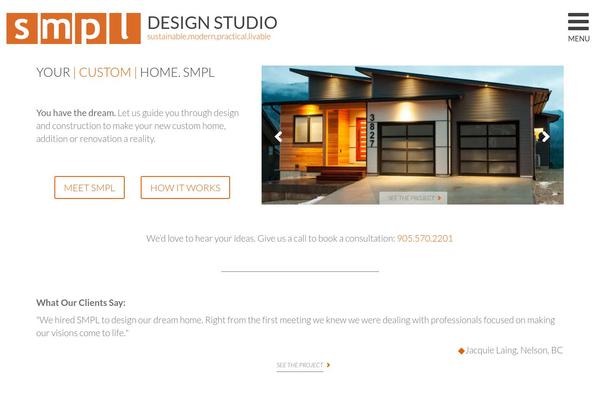 Smpl theme site design template sample