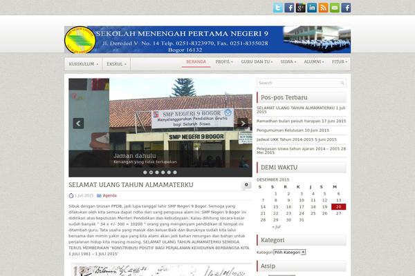 smpn9bogor.com site used Educationzone