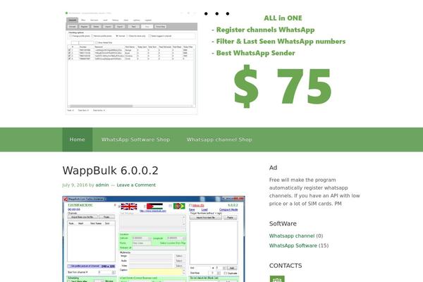 Twenty Fifteen theme site design template sample