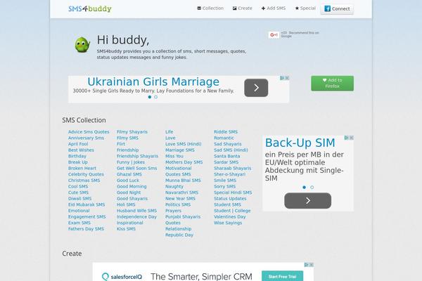 sms4buddy.com site used Smsv6