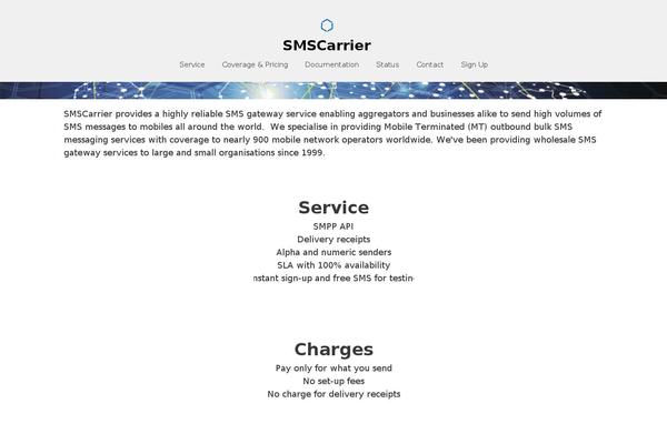 smscarrier.com site used Smscarrier-child
