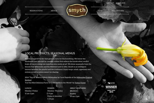smythrestaurant.com site used Smyth