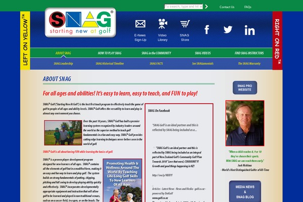 snaggolf.com site used Snag